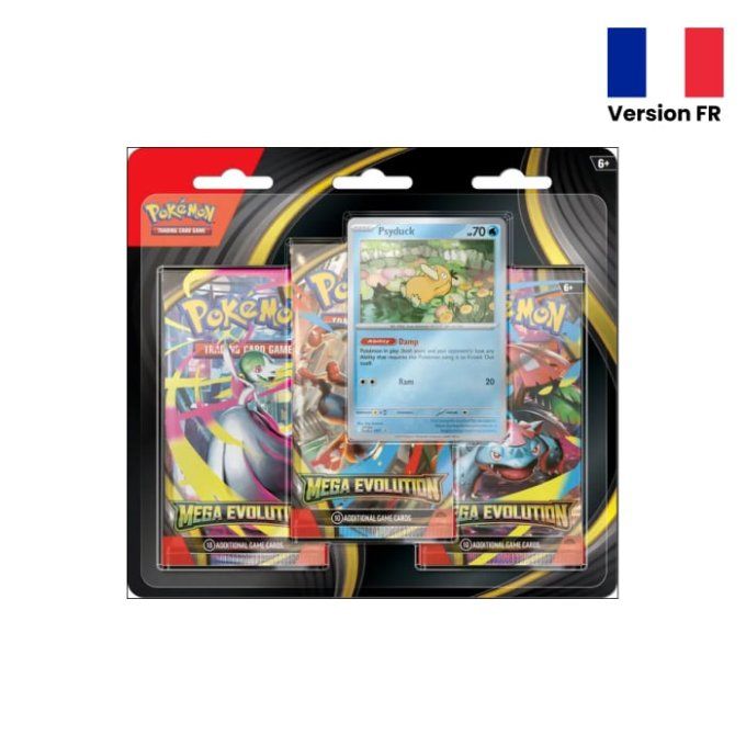 Pokemon Tripack m1 mega evolution psykokwak fr