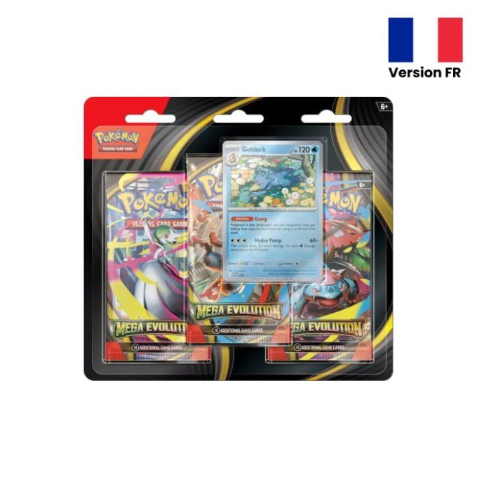 Pokemon Tripack m1 mega evolution akwakwak fr