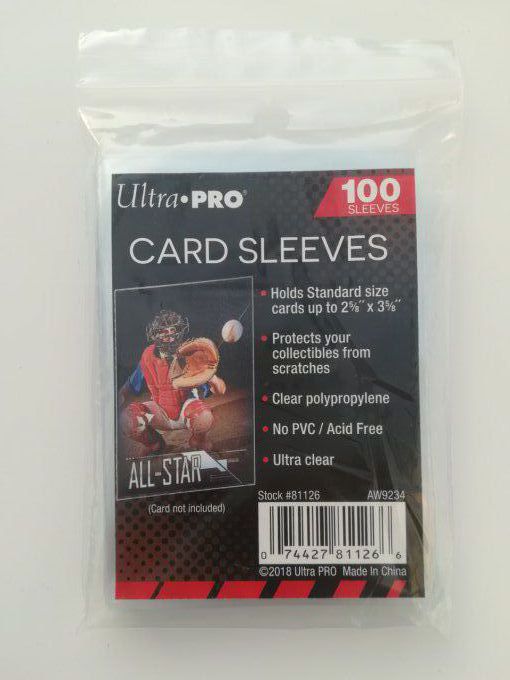 ultrapro paquet de 100 sleeves transparente